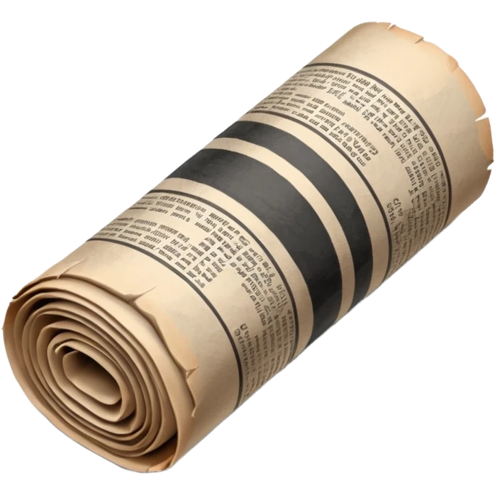 rolled up newspaper emoji