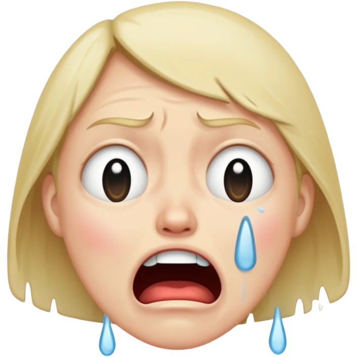 Loudly Crying Face emoji