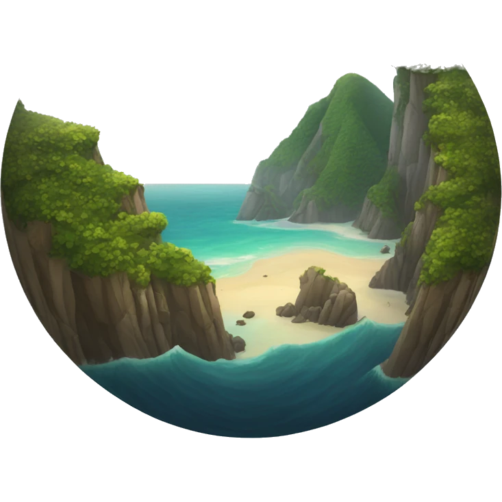 Bíblia grande em cima do oceano  emoji
