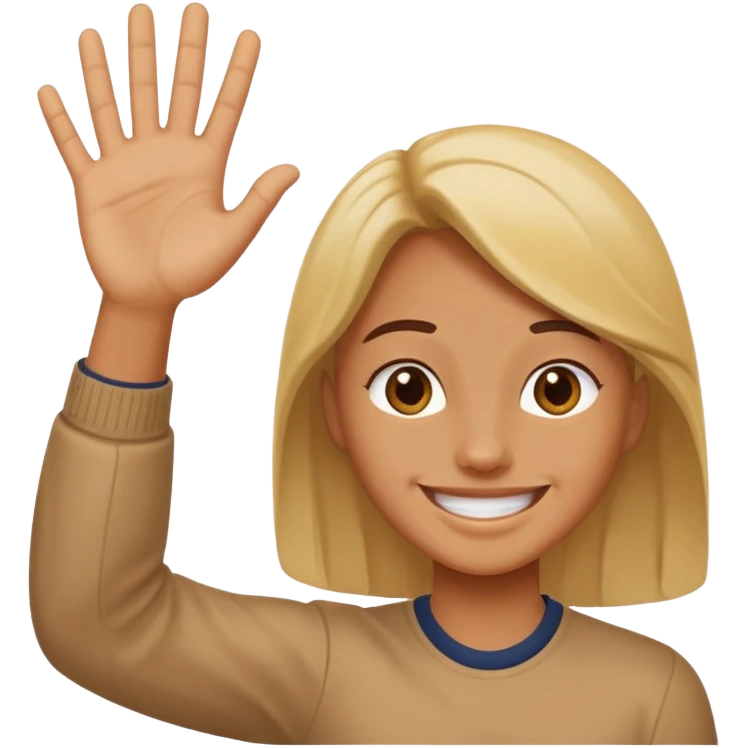 Face with person giving themselves a high five emoji