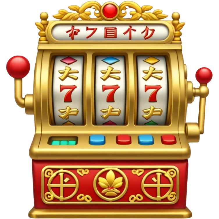 Slot machine, chinese emoji