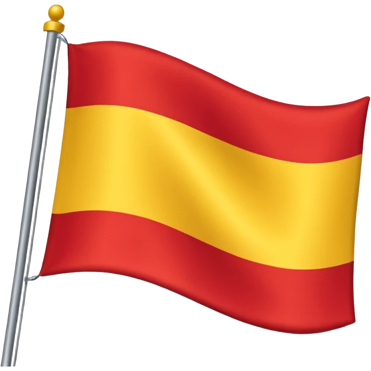 A flag with yellow on top and red on bottom emoji