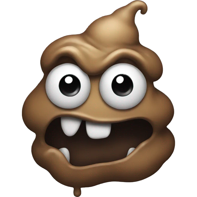 Poop monster  emoji