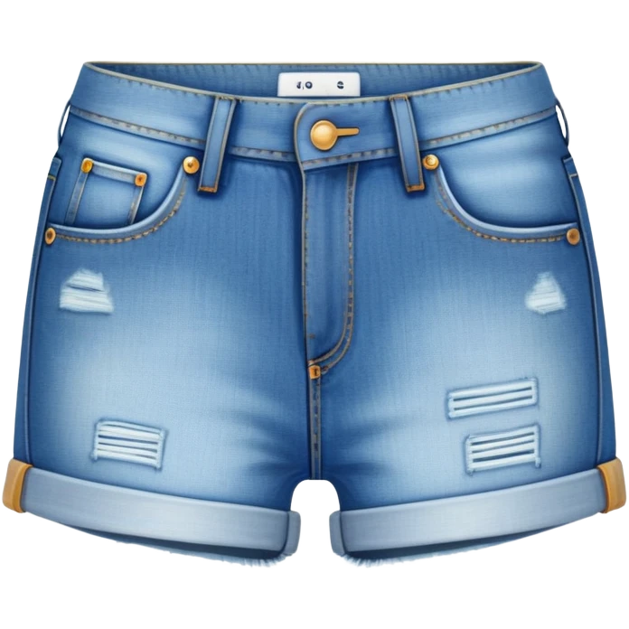ultra realistic denim booty shorts emoji
