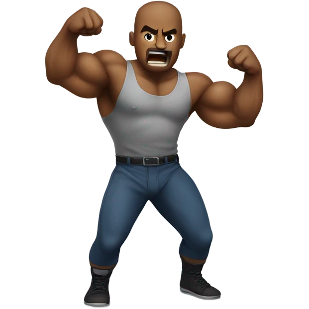 Man throwing a punch emoji