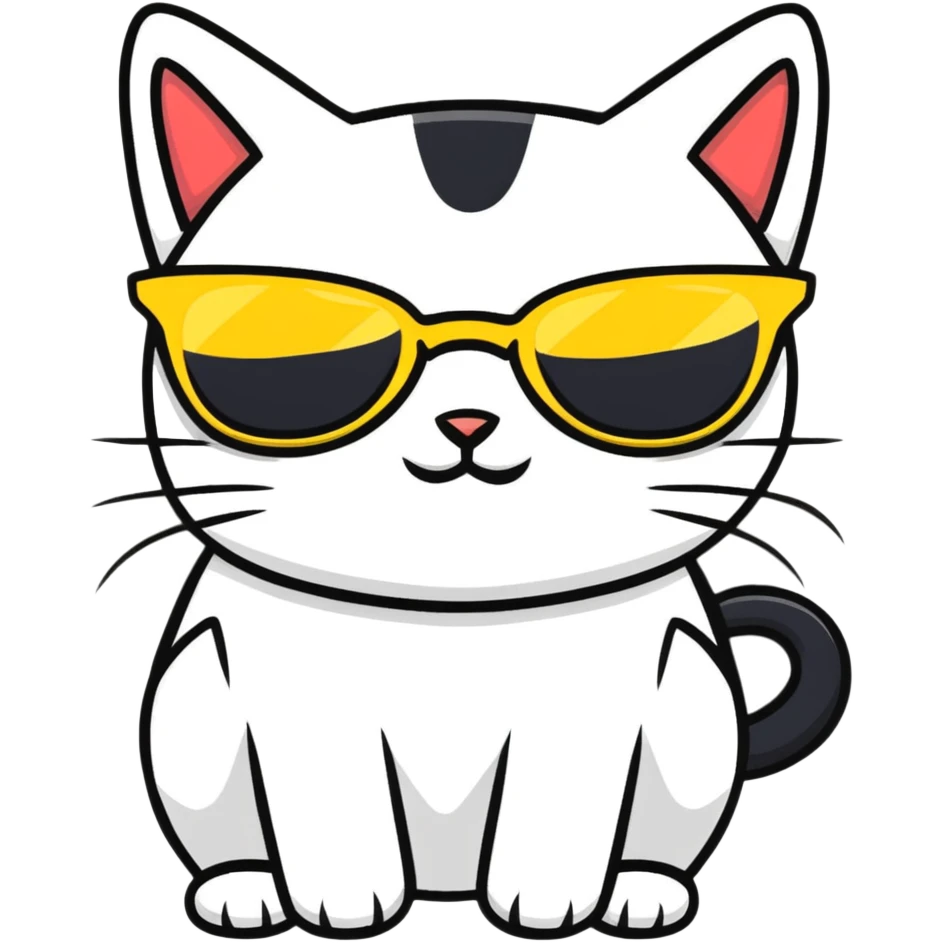 cat wearing sunglasses emoji