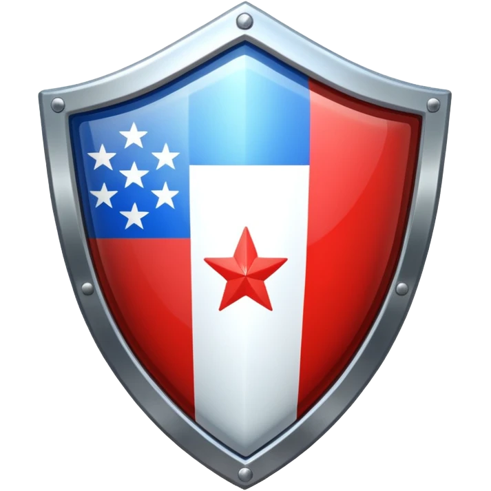 Shield with flag emoji