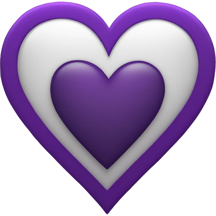 Dark purple heart emoji
