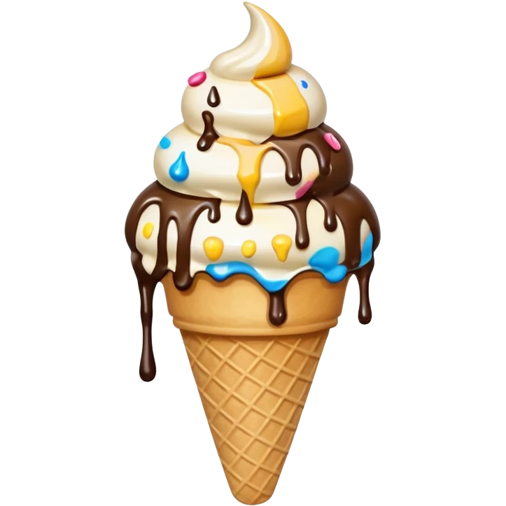 ICE cream punched in a wall emoji