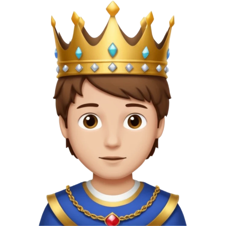 royal boy with brown hair emoji