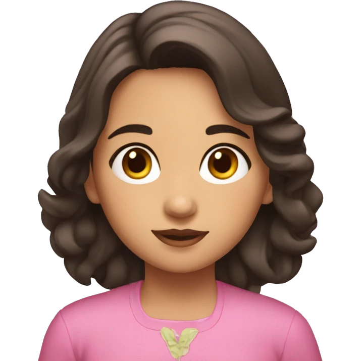 niña morena emoji