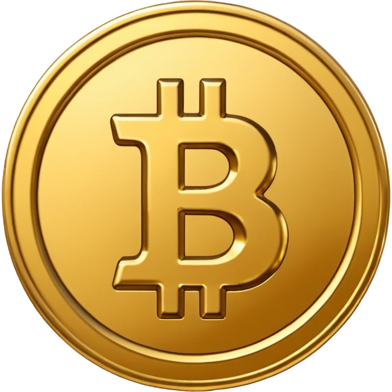Bitcoin coin emoji smaller to fit WhatsApp  emoji
