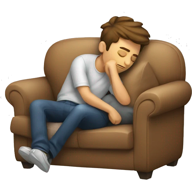 Boyfriend sleeping on the couch emoji