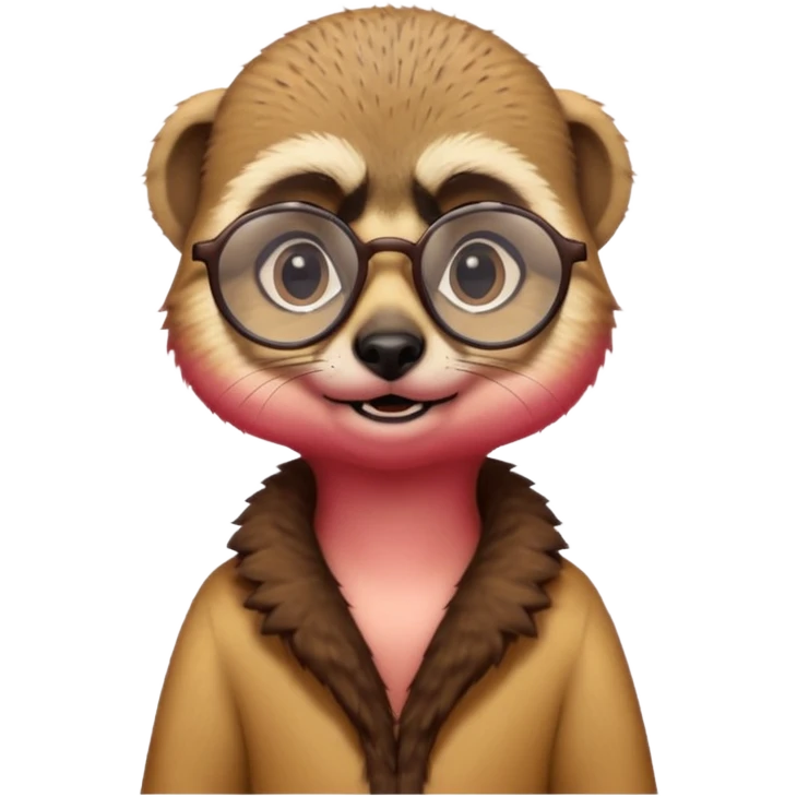Meerkat with glasses emoji