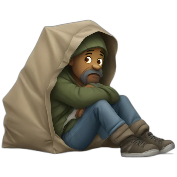 homeless emoji