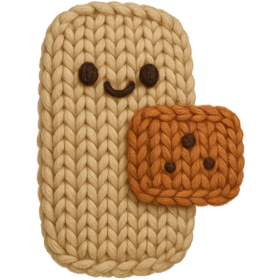 bandage, yarn texture, cute expression emoji