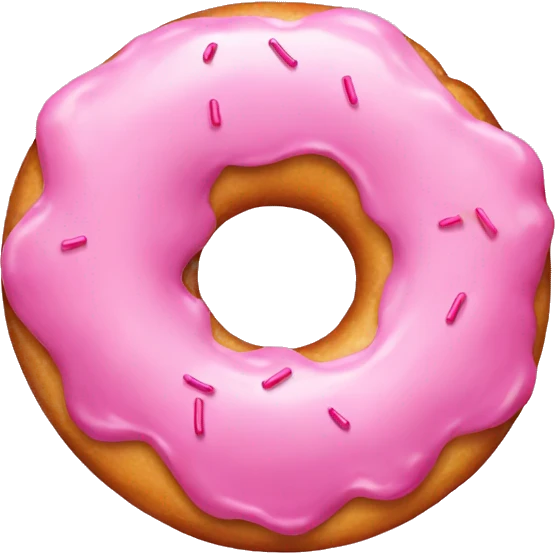 Pink donut emoji