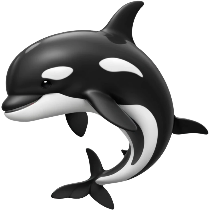Orca without the eyes emoji