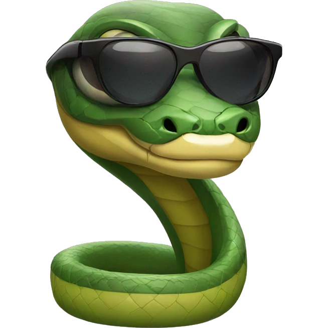 snake with sunglasses emoji