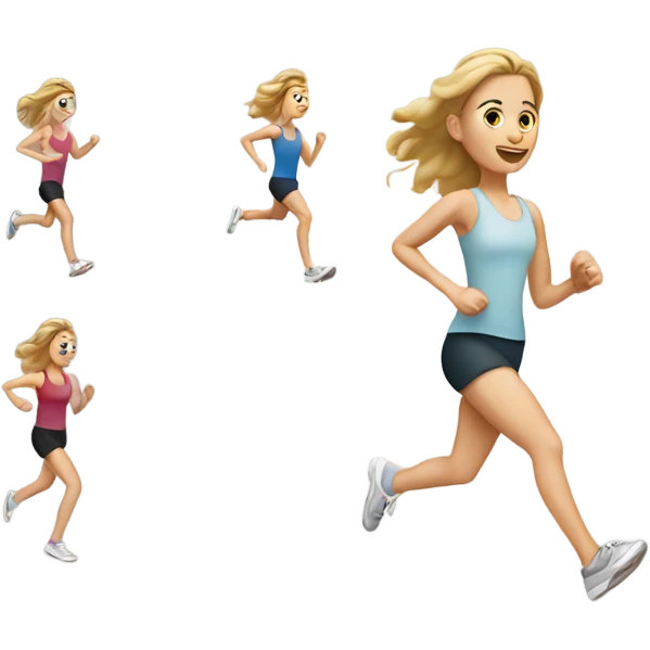 white-girl-running emoji