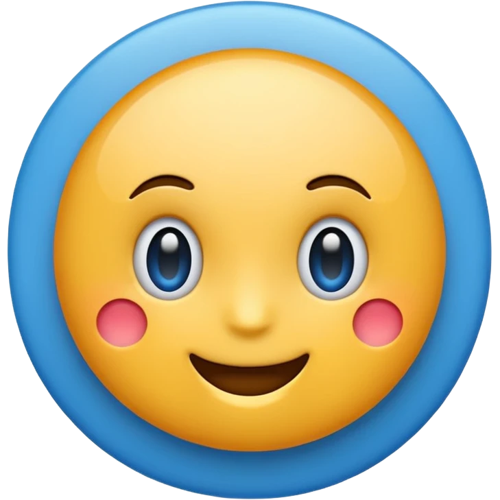 Make a emoji with blue tick emoji