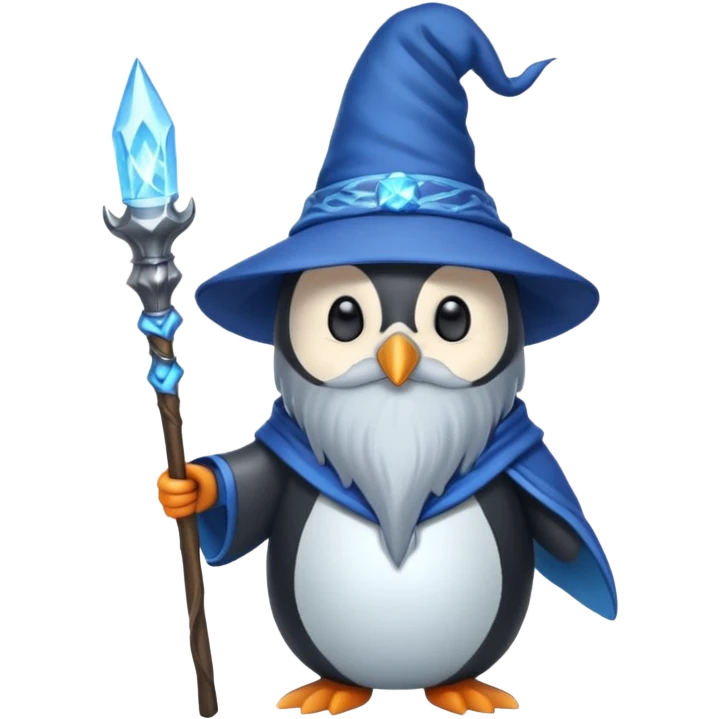 Penguin Wizard emoji