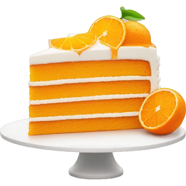 Orange aesthetic cake  emoji