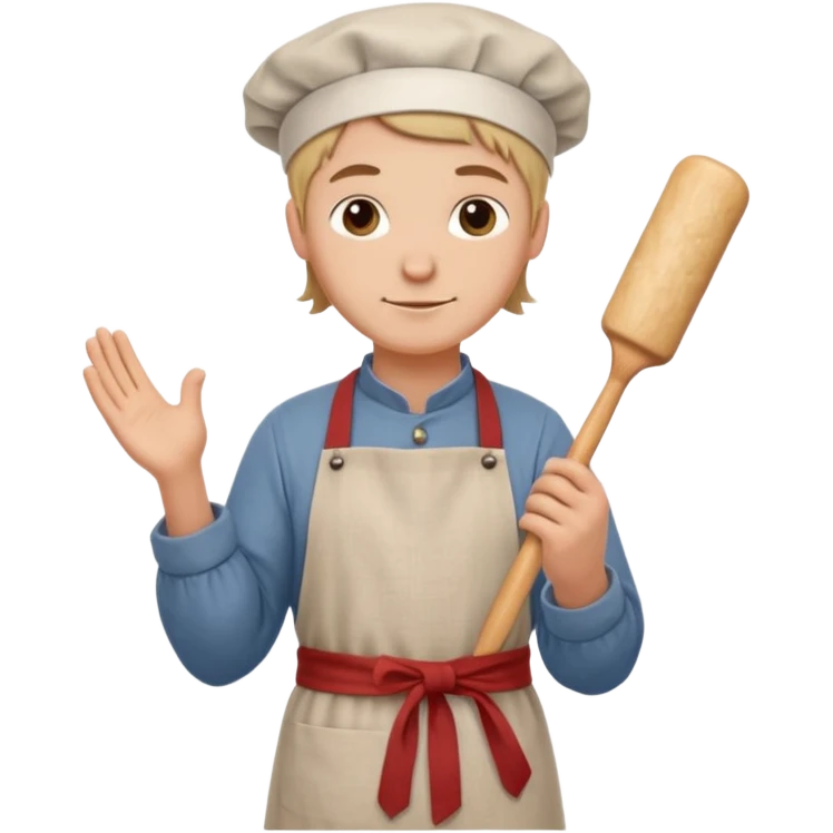 baker with rolling pin in Medieval Villagers emoji