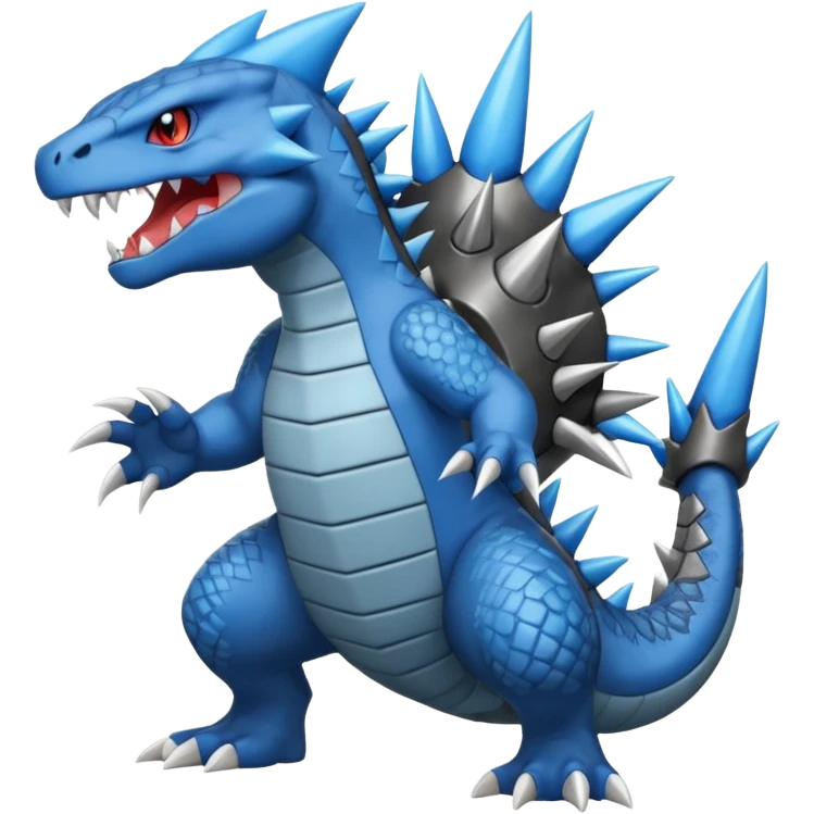 Feraligatr-Axew-fusion (full body) emoji