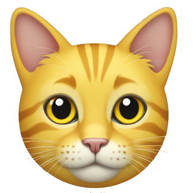 Yellow cat emoji