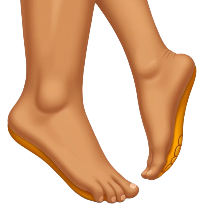 Feet kicking emoji