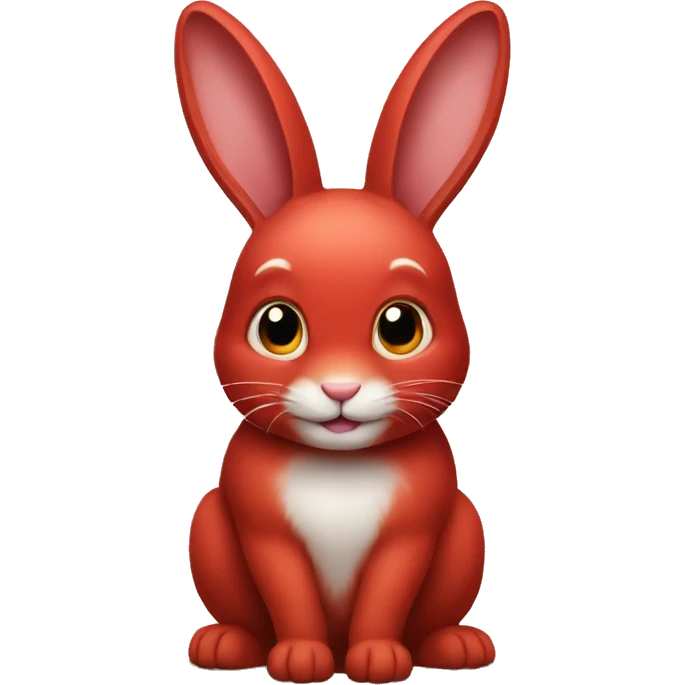 Red rabbit emoji