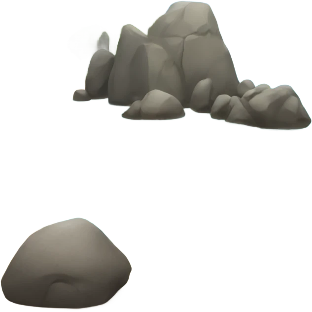 beach with giant rocks   emoji