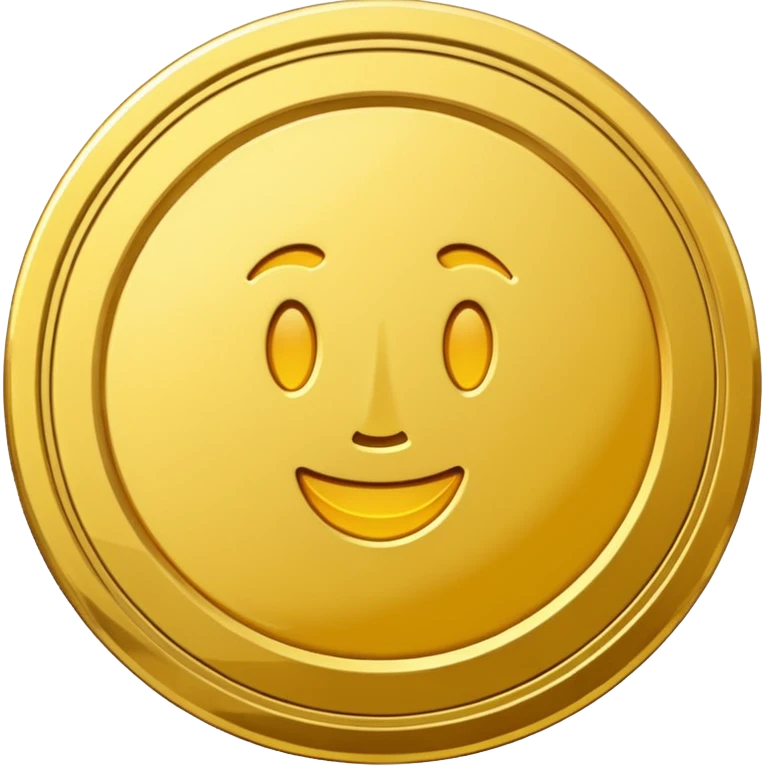 create a gold coin emoji