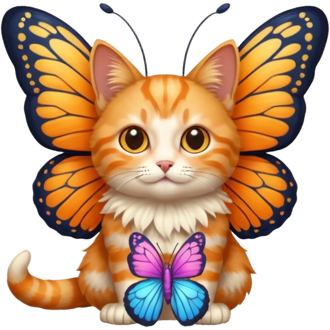 butterfly cat emoji