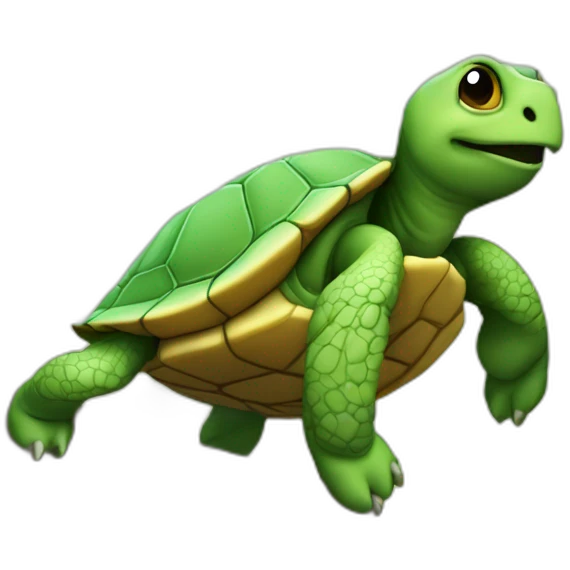 Tortue sur un arbre emoji