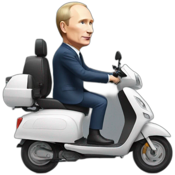 Putin on electric scooter emoji