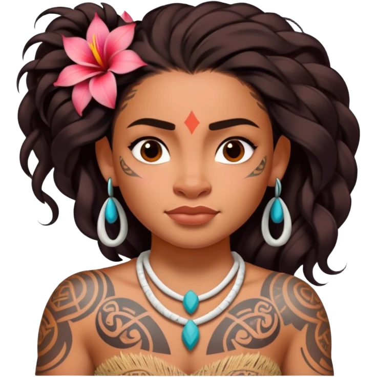 Moana with tattoos  emoji