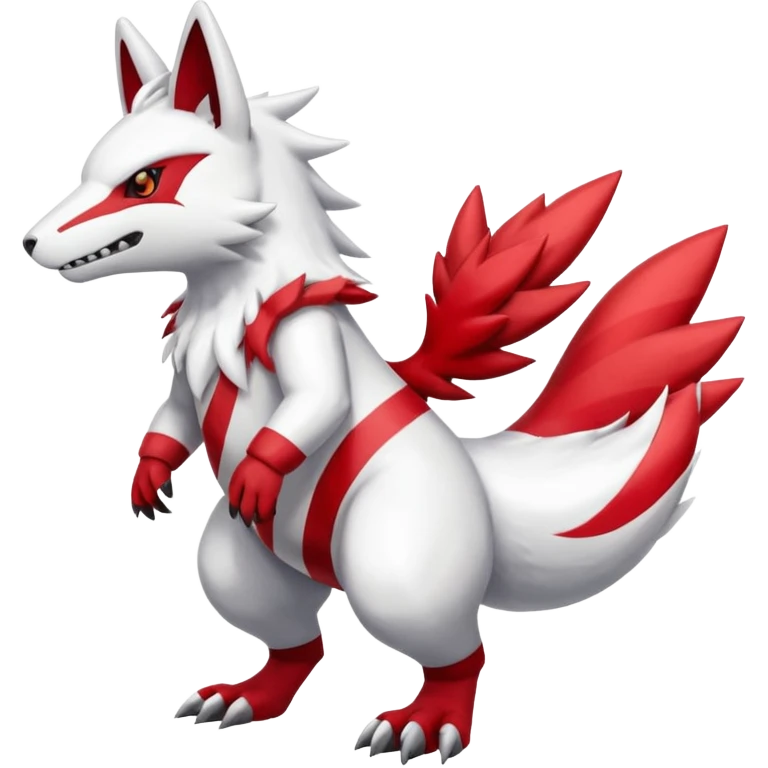 Reshiram-Zangoose-Fusion (full body) emoji