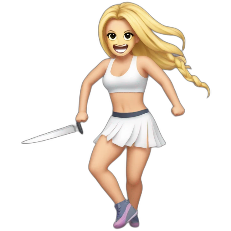Britney Spears dancing with knifes emoji