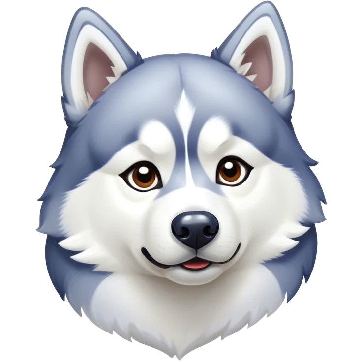 Husky in the snow emoji
