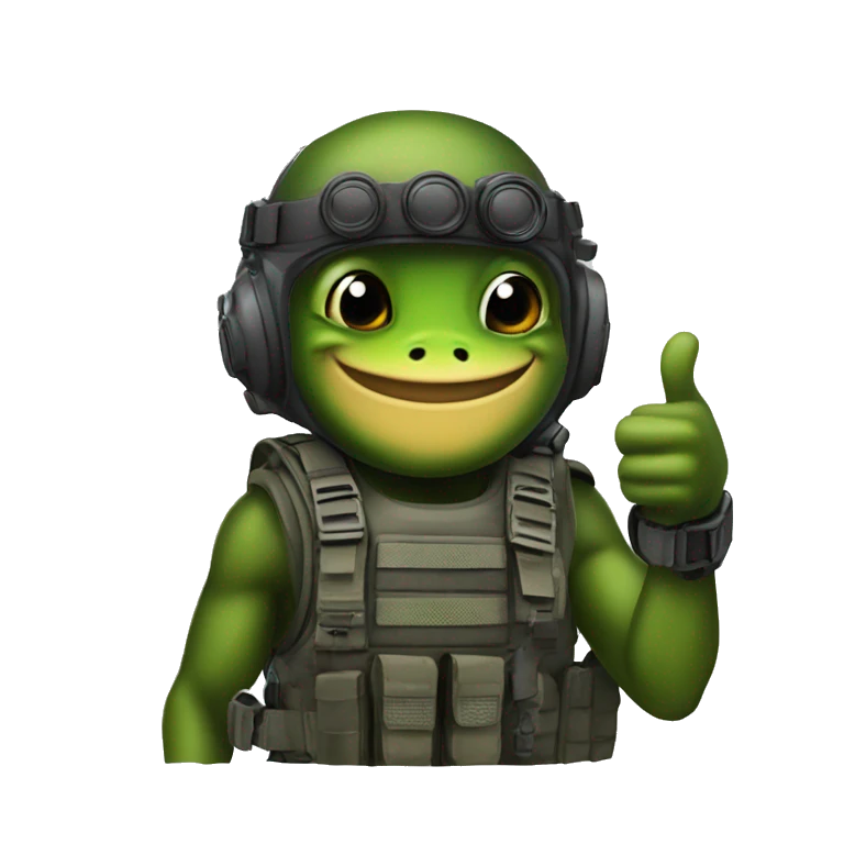 Frogman special forces thumbs up emoji