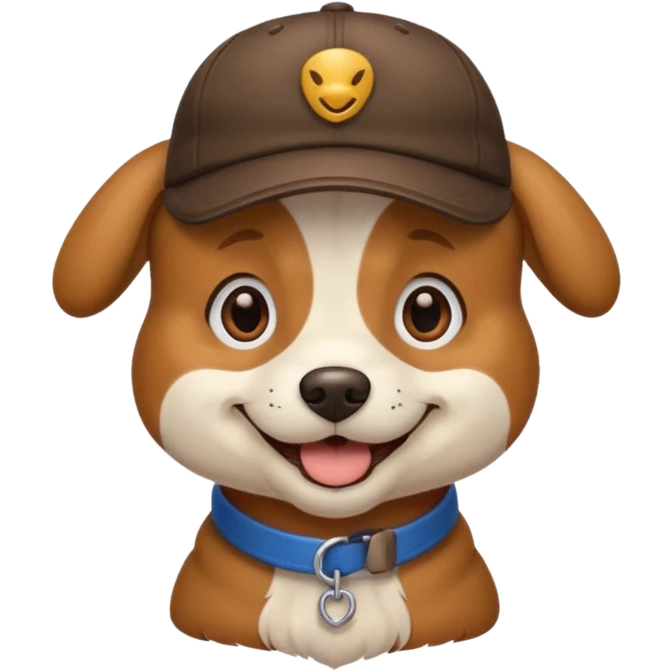 Dog wearing a cap emoji