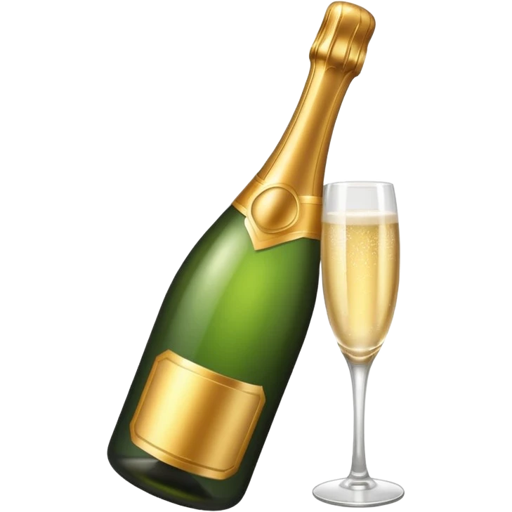 Champagne bottle emoji
