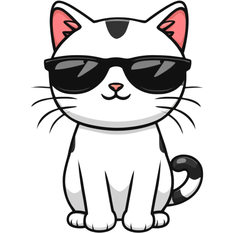 cat wearing sunglasses emoji