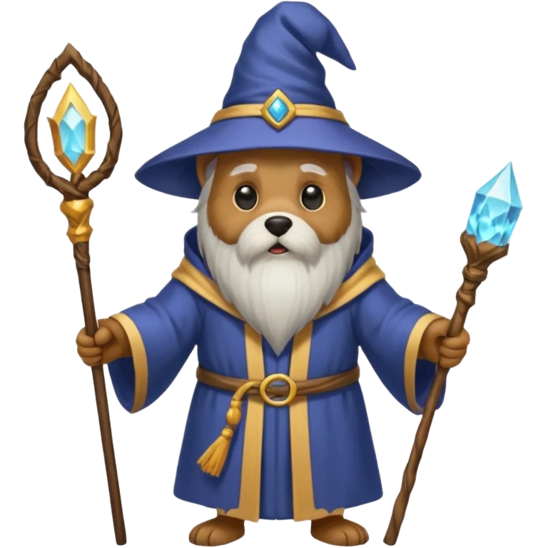 Dog wizard emoji