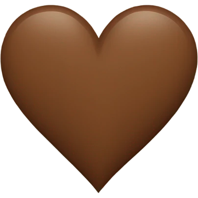 Brown heart  emoji