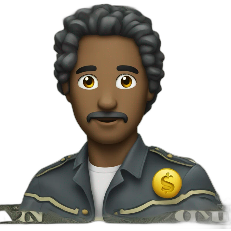 Dollar con la cara de milei emoji