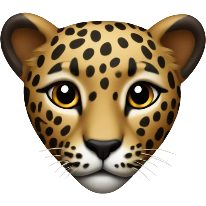 Leopard heart  emoji