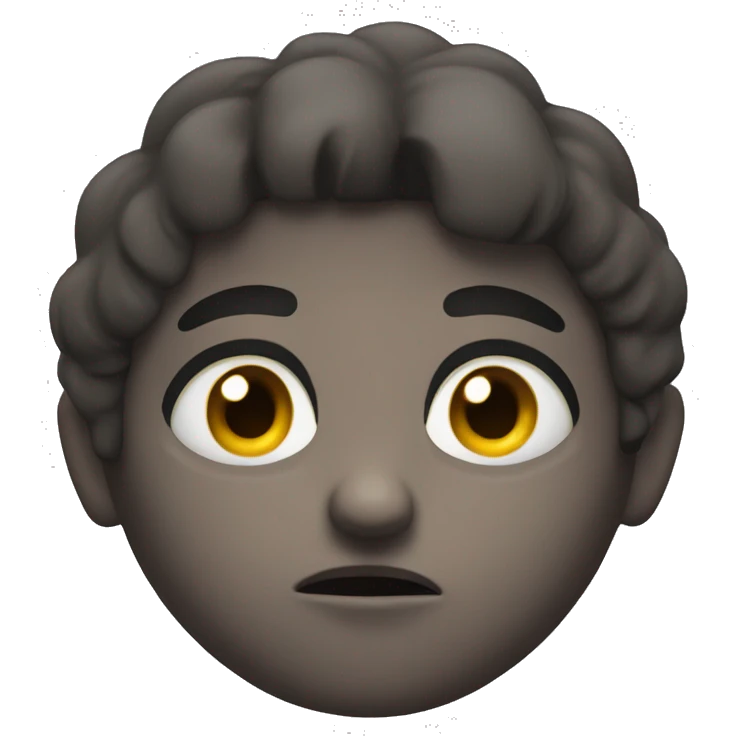 Blank stare but mad emoji